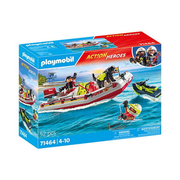 Playmobil Action Heroes Brandweerboot met waterscooter
