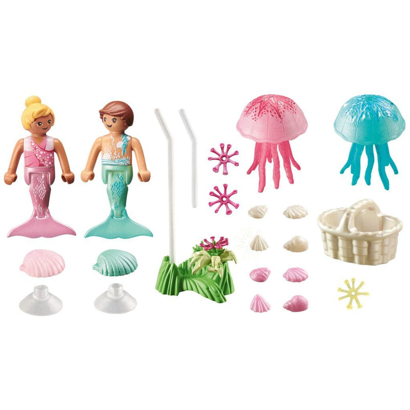 Playmobil Princess Magic Zeemeerminkinderen met kwallen