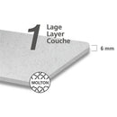 Wenko Vervangende Strijkplank Molton 130x40 cm