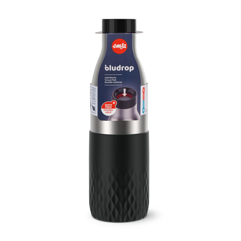 Emsa N3111100 Thermosfles 0.7L RVS/Zwart
