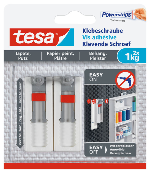 Tesa Verstelbare Spijker Gevoelige Oppervlakken 1KG - 2 stuk