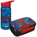 Spiderman Broodtrommel en Drinkfles Rood/Zwart/Blauw