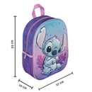 Disney Stitch 3D Rugtas Paars/Roze