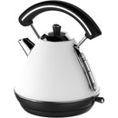 Sch&auml;fer Retro Waterkoker 1.7L 2200W Wit/Zwart/RVS