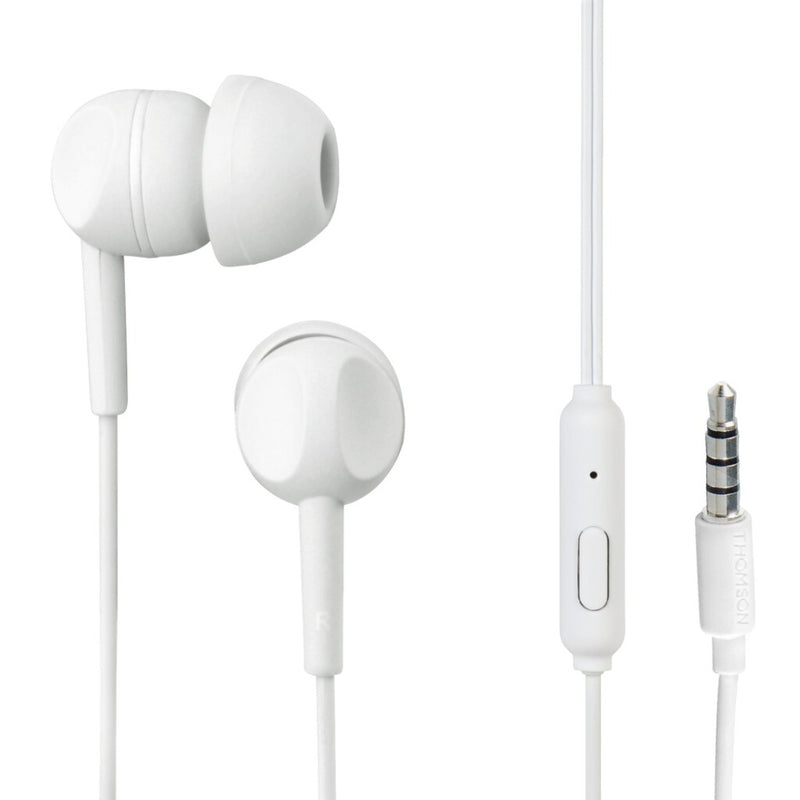 Thomson EAR3005W Koptelefoon In-ear Microfoon Wit