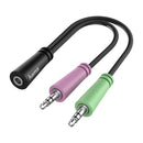 Hama 200351 Audio Adapter 3.5 mm Jack - 3 Polige 3.5 mm Jack Headset