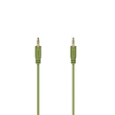 Hama Audiokabel Flexi-Slim 3.5 mm Jack Stekker 0.75 m Verguld/Groen
