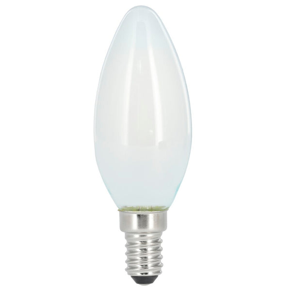 Xavax LED-Gloeidraad Kaarslamp Dimbaar E14 470lm Mat Warm Wit