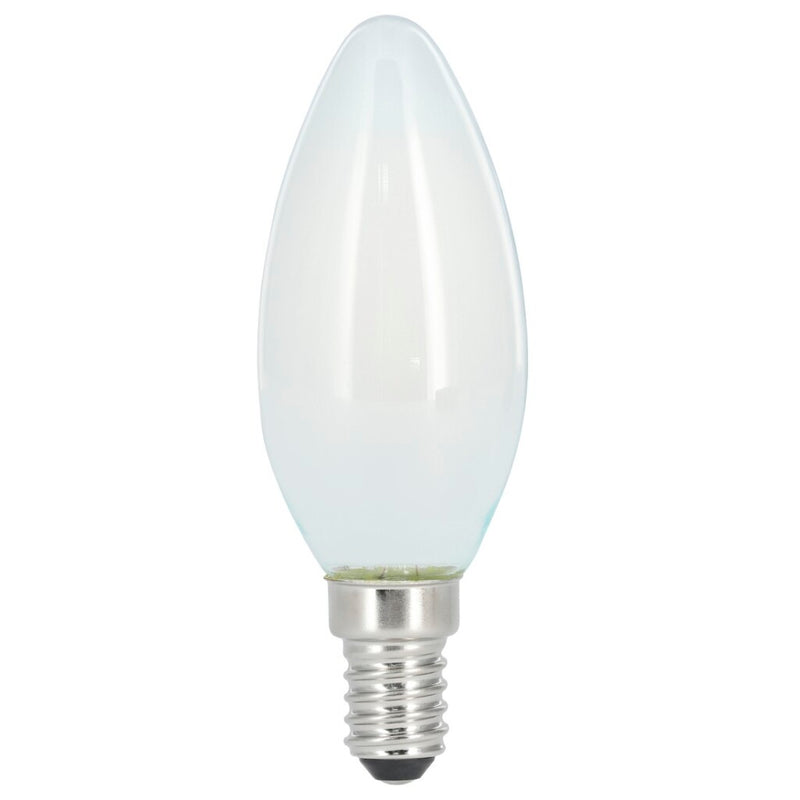 Xavax LED-Gloeidraad Kaarslamp Dimbaar E14 470lm Mat Warm Wit