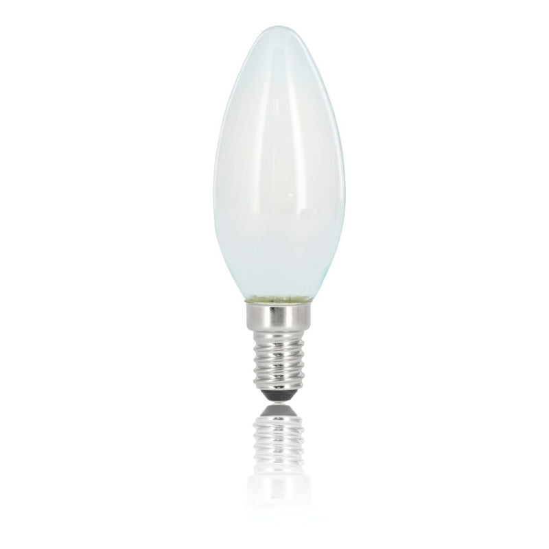 Xavax LED-Gloeidraad Kaarslamp Dimbaar E14 470lm Mat Warm Wit
