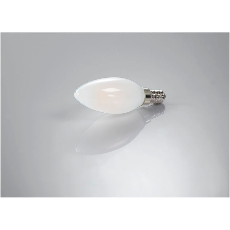Xavax LED-Gloeidraad Kaarslamp Dimbaar E14 470lm Mat Warm Wit