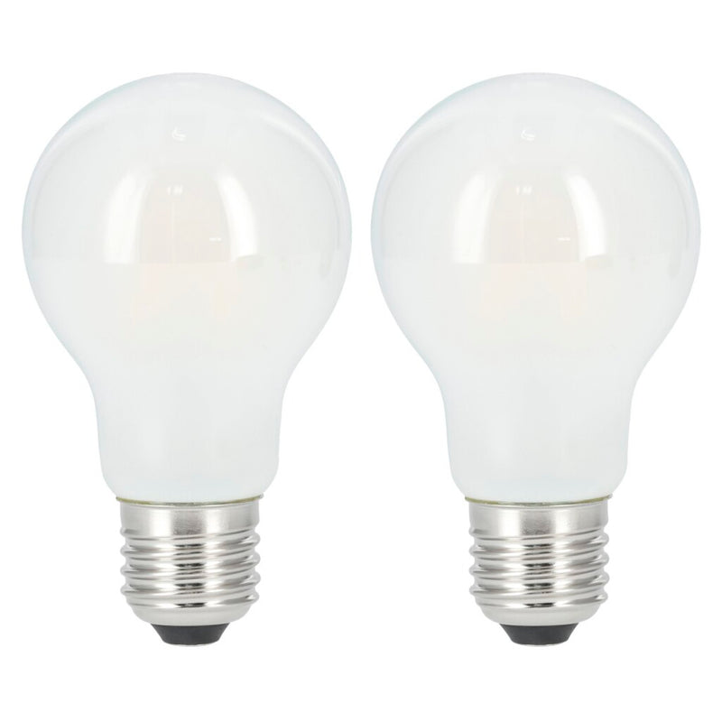 Xavax LED-Gloeidraad Gloeilamp E27 806lm Warm Wit Mat 2 Stuks