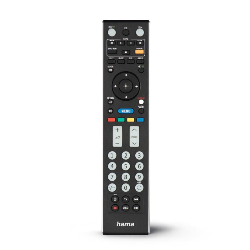 Hama Universele Afstandsbediening Sony TV IR Lerend + Lichtgevende Toetsen Zwart