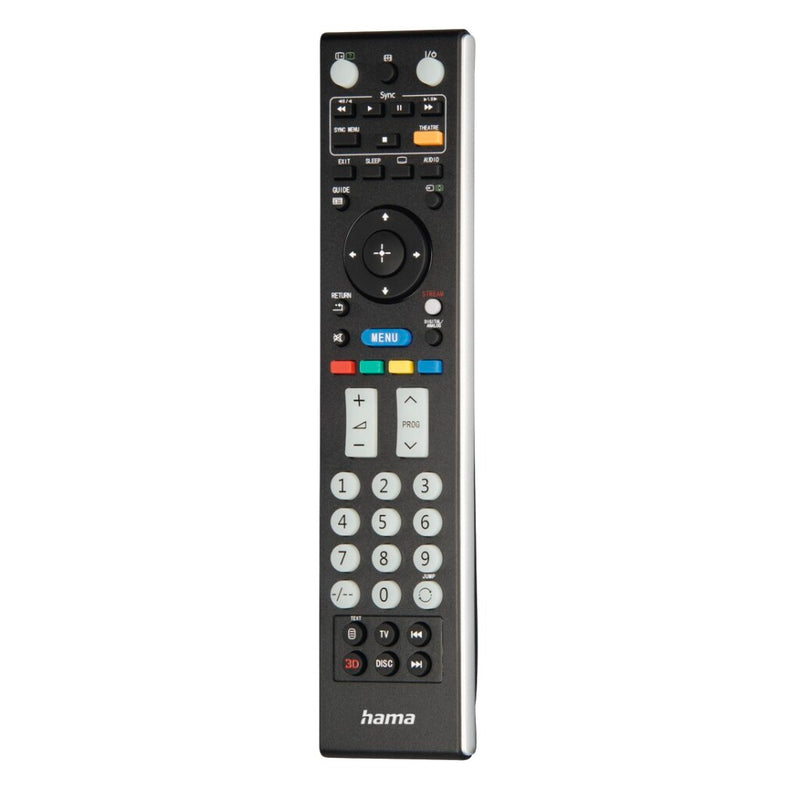 Hama Universele Afstandsbediening Sony TV IR Lerend + Lichtgevende Toetsen Zwart