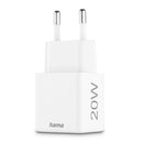 Hama Snellader 1x USB-C PD 1x USB-A QC Mini-oplader 20 W Wit