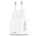 Hama Snellader 1x USB-C PD 1x USB-A QC Mini-oplader 30 W Wit