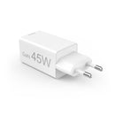 Hama Snellader GaN 1x USB-C PD 2x USB-A QC Mini-oplader 45 W Wit