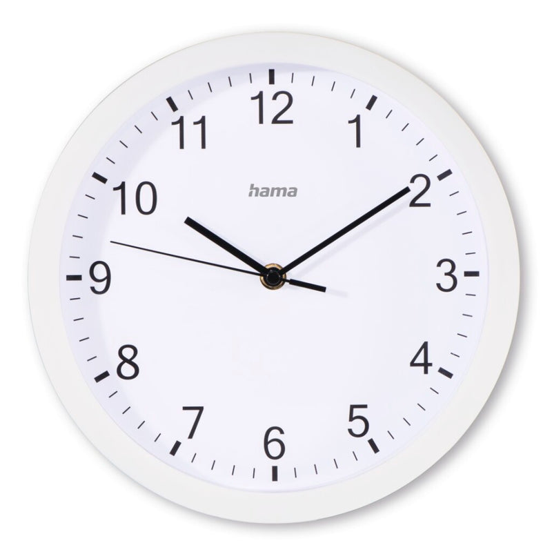 Hama Wandklok Elba Tikt Niet 25 cm Wit
