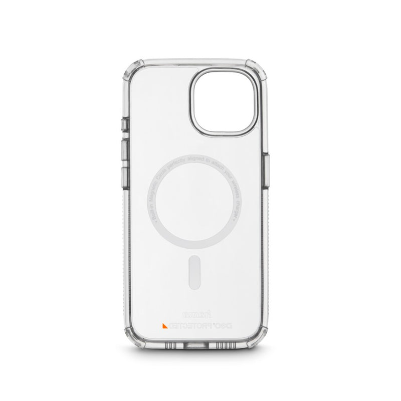 Hama MagCase Extreme Protect voor Apple iPhone 15 Transparant