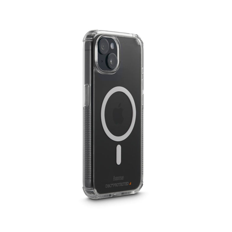 Hama MagCase Extreme Protect voor Apple iPhone 15 Transparant