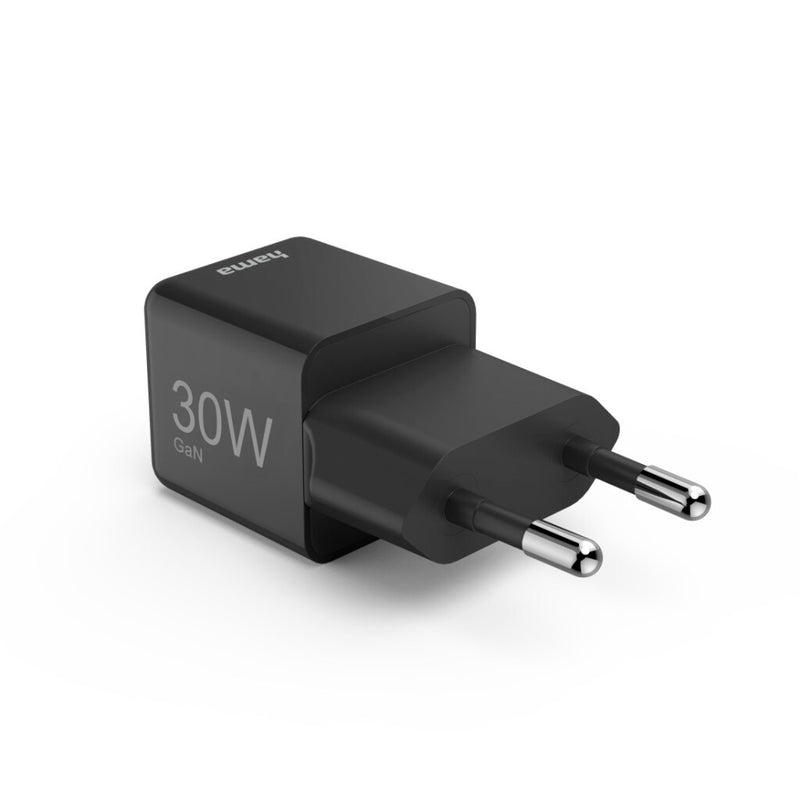 Hama Snellader 30W USB-C PD/QC/GaN Zwart