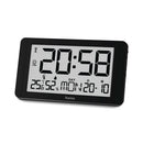 Hama Digitale DCF Wandklok Cuba + Thermometer en Hygrometer Zwart