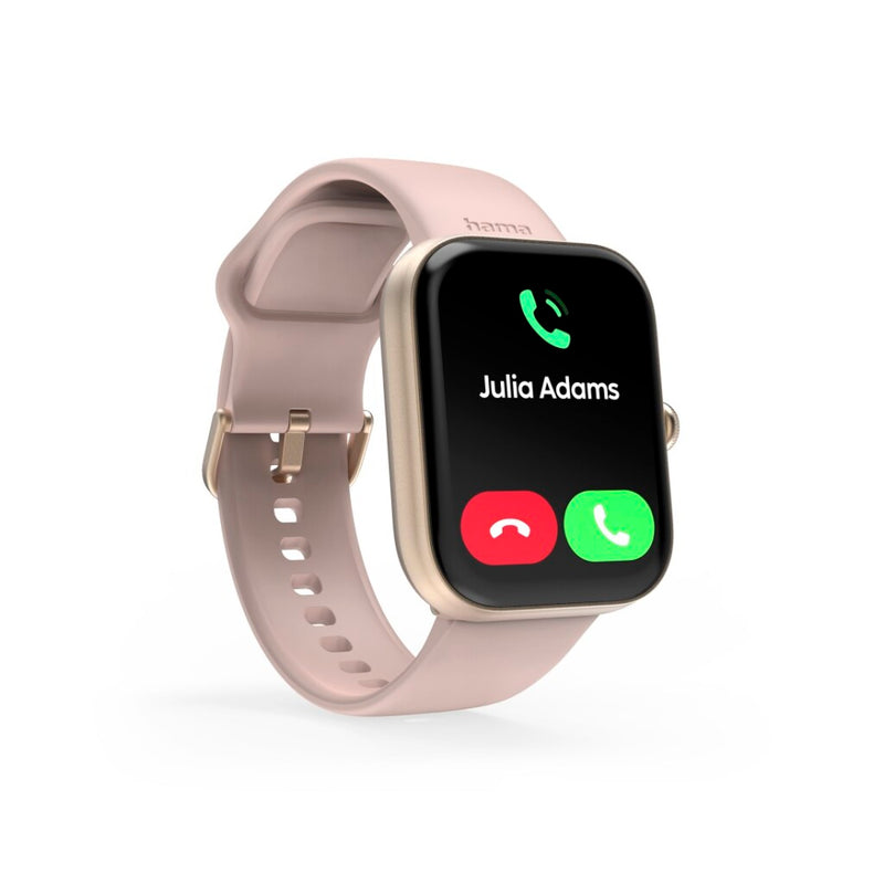 Hama Smartwatch 5000 Telefoonfunctie Slaapanalyse Waterdicht 1.65 Inch Ros&eacute;