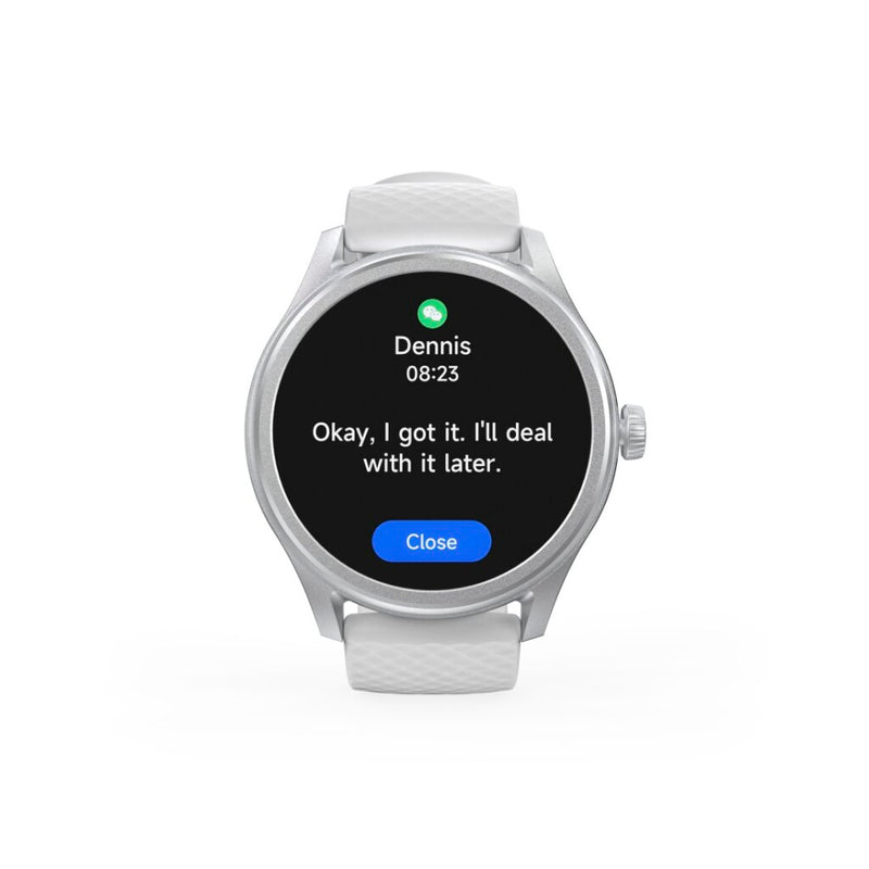 Hama Smartwatch 5010 Rond Slaapbewaking Waterdicht 1.38 Inch Zilver/Grijs