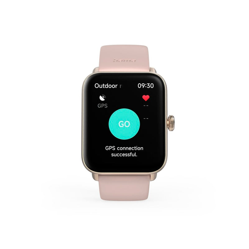 Hama Smartwatch 6010 GPS TFT-Display Telefoonfunctie Waterdicht 1.65 Inch Ros&eacute;