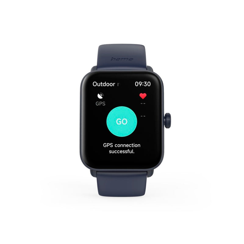Hama Smartwatch 6010 GPS TFT-Display Telefoonfunctie Waterdicht 1.65 Inch Zwart