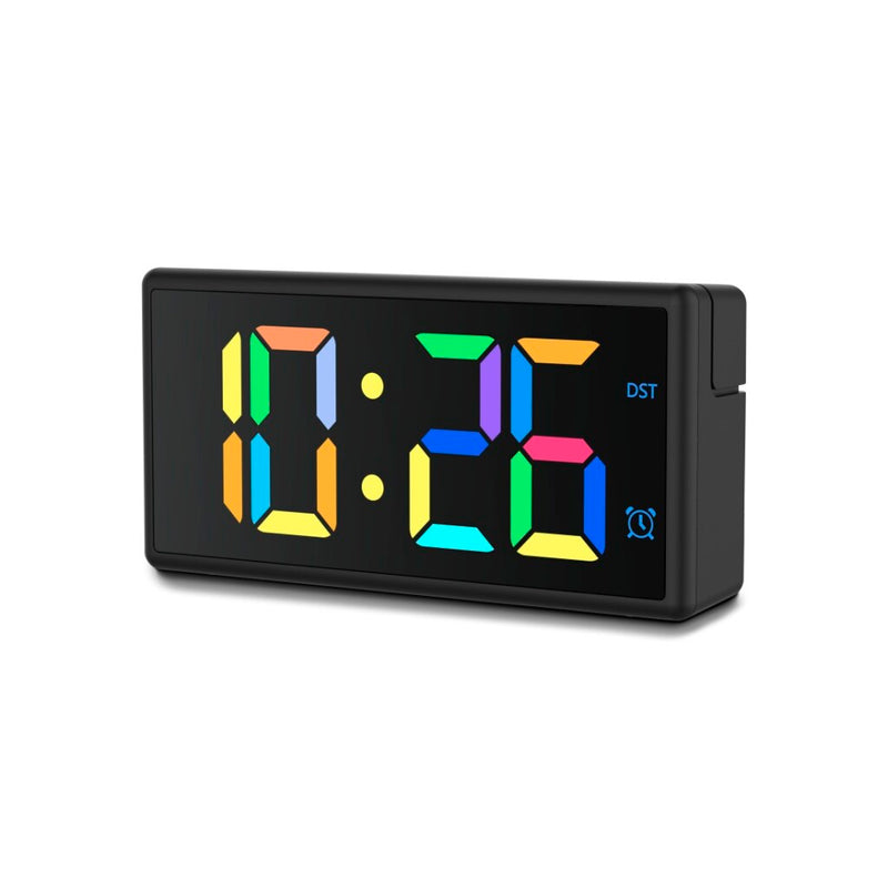 Hama Digitale Wekker Ibiza met Multicolor-Display USB-Oplaadfunctie Zwart