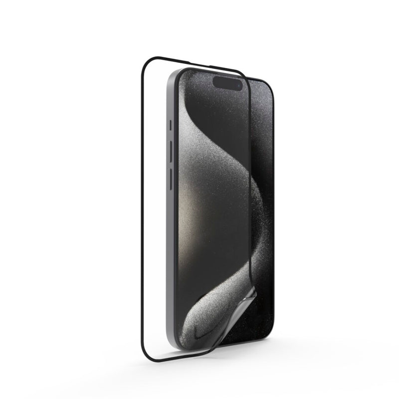 Hama Telefoon-beschermglas Super Hybrid V. Apple IPhone 15 Pro Montagehulp