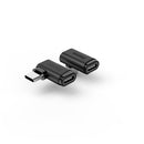 Hama USB-C-hoekadapter 90&deg; USB 3.2 Gen2 10 Gbit/s 5 A 240 W Set Van 2