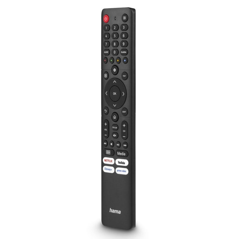 Hama Universele Afstandsbediening Hisense TV&rsquo;s IR Lerend + 4 App-knoppen Zwart