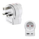 Hama Reisadapter EU-UK 1x USB-A 1x USB-C (PD) 20W Wit