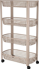 Keukentrolley 4 Wielen - Beige