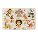 Houten Noppenpuzzel Thema, 6st.