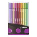 STABILO Pen 68 ColorParade Viltstiften Roze Antraciet - 20dlg.