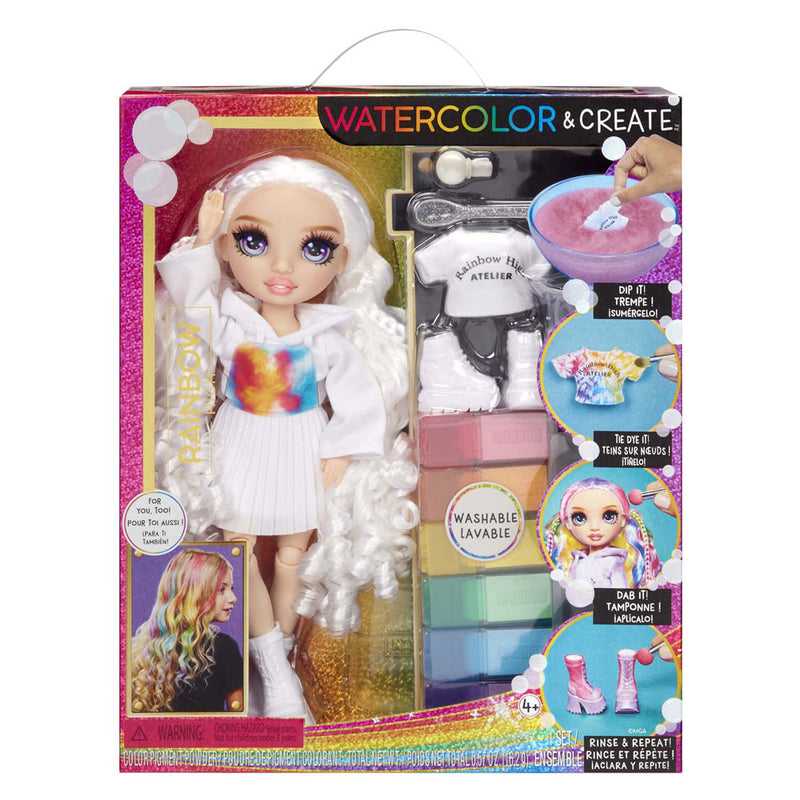Rainbow High WaterColor &amp; Create Pop Purple Eyes