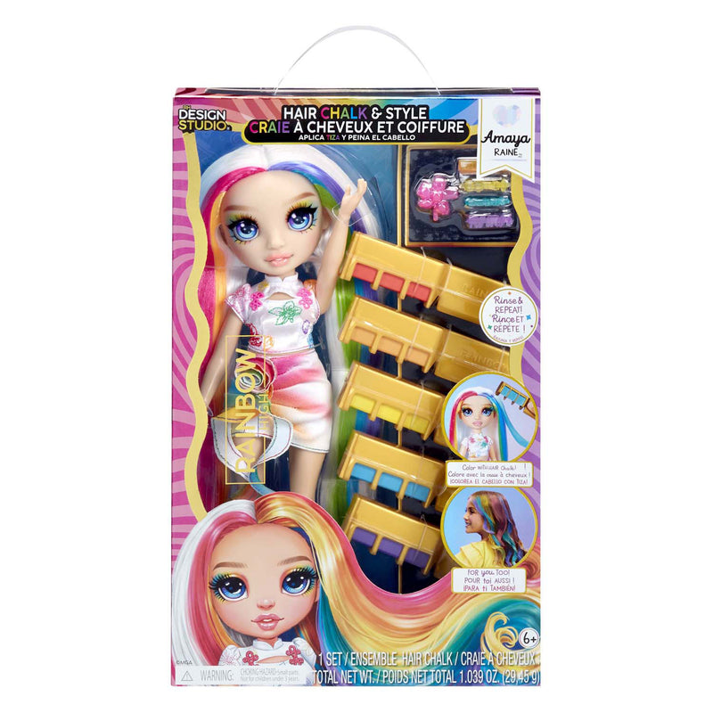 Rainbow High Modepop met Haarkrijt - Amaya Regenboog