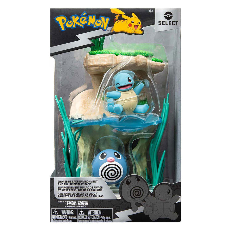 Pokémon Environment Figuren Set - Poliwag & Squirtle