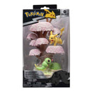 Pokémon Environment Figuren Set - Caterpie & Pikachu