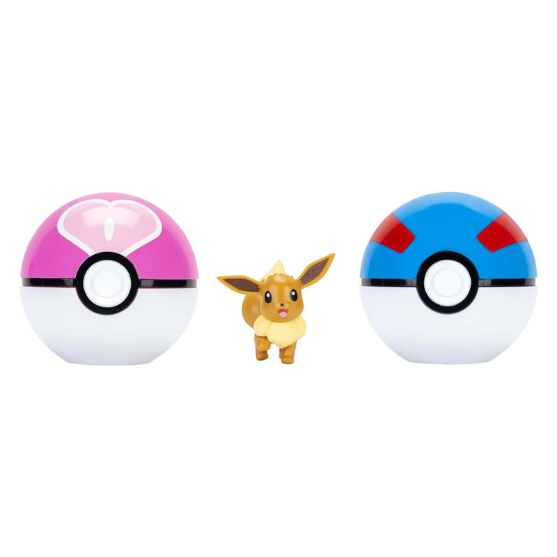 Pokémon Clip 'N' Go Met Riem Speelset Eevee Great Ball