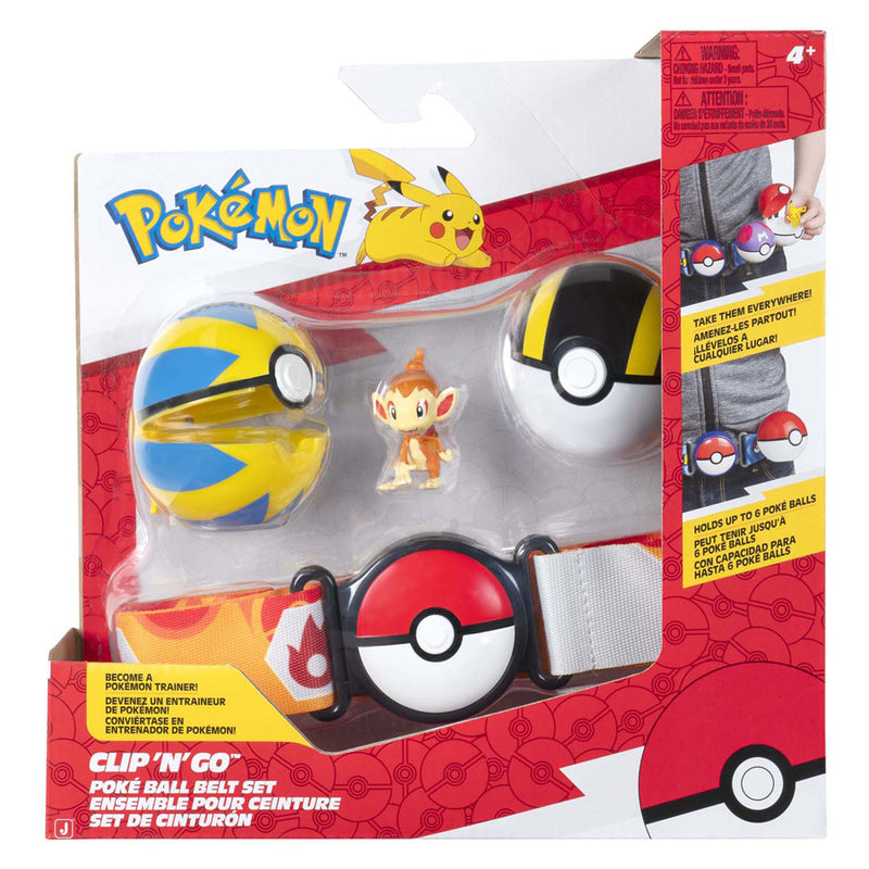 Pokémon Clip 'N' Go Met Riem Speelset Chimchar Quick Ball