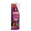 Barbie Fashionista Pop Witte Jurk Donker Haar