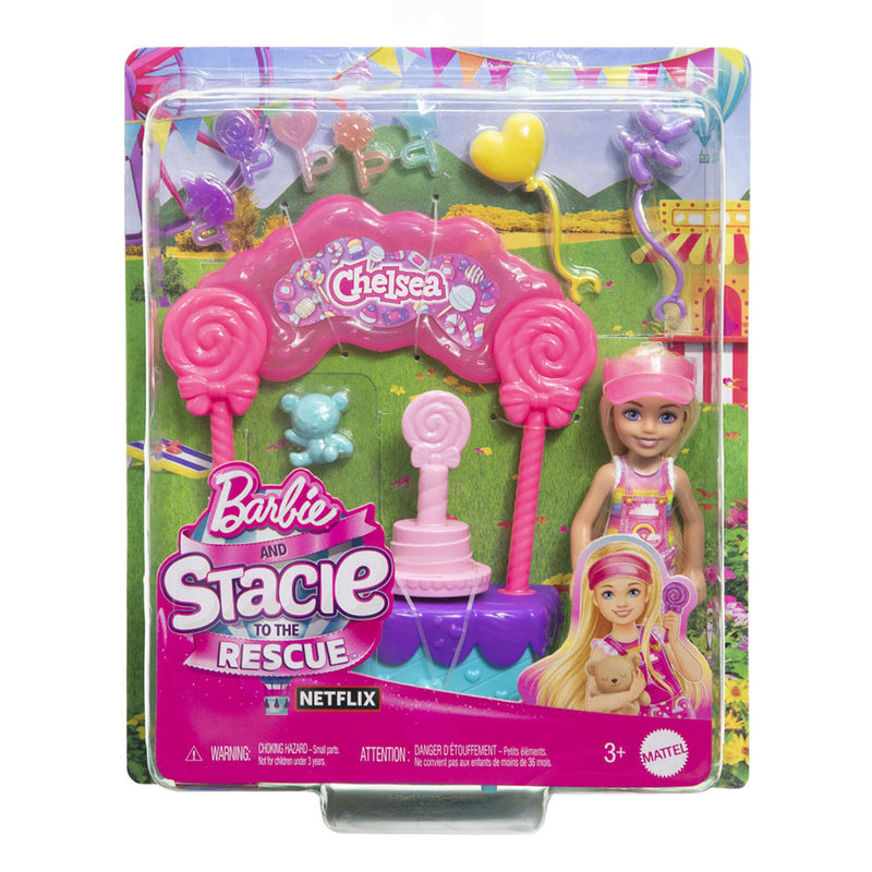 Barbie Chelsea & Stacie Reddingspop Speelset