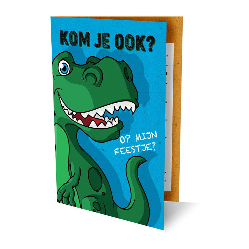 Uitnodigingen Dinosaurus, 6st.