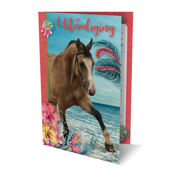 Uitnodigingen Paard, 6st.