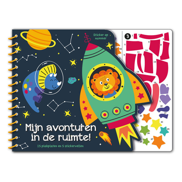 Stickeren op nummer - Mijn avonturen in de ruimte