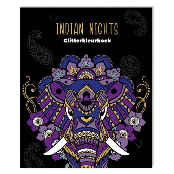 Glitterkleurboek Indian Nights